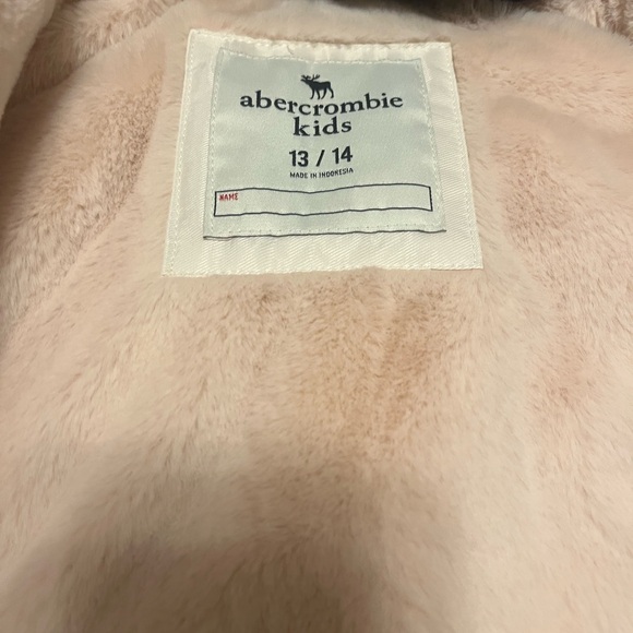 Abercrombie Kids Blue and Pink Puffer Jacket with Hood - Picture 11 of 15